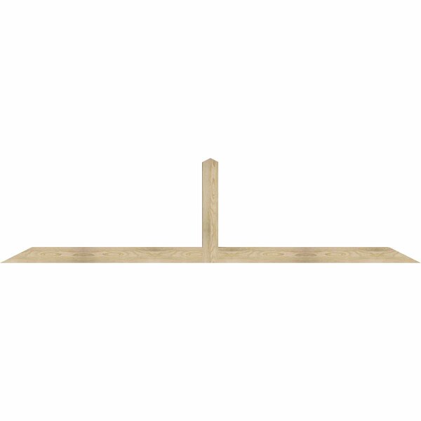 Ekena Millwork Portland Rough Sawn Timber Gable Bracket, Douglas Fir, 108"W x 27"H x 4"D x 4"F, 6/12 Pitch GBW108X27X0404POR00RDF - main